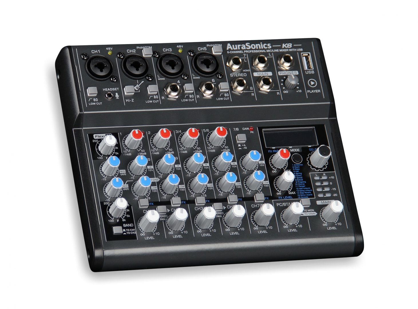AuraSonics K8 компактный микшерный пульт в Агидели