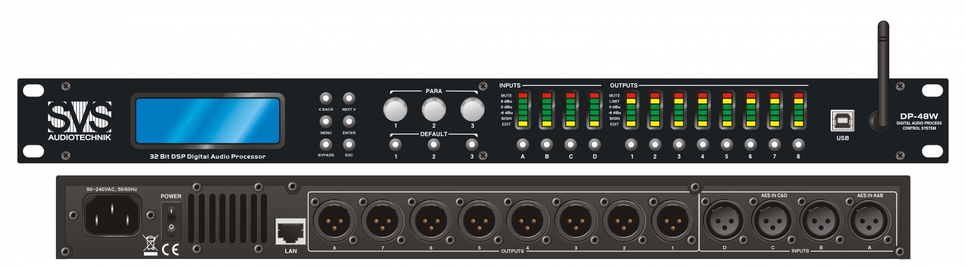 SVS Audiotechnik DP-48W Цифровой процессор: 4 входа 8 выходов в Агидели