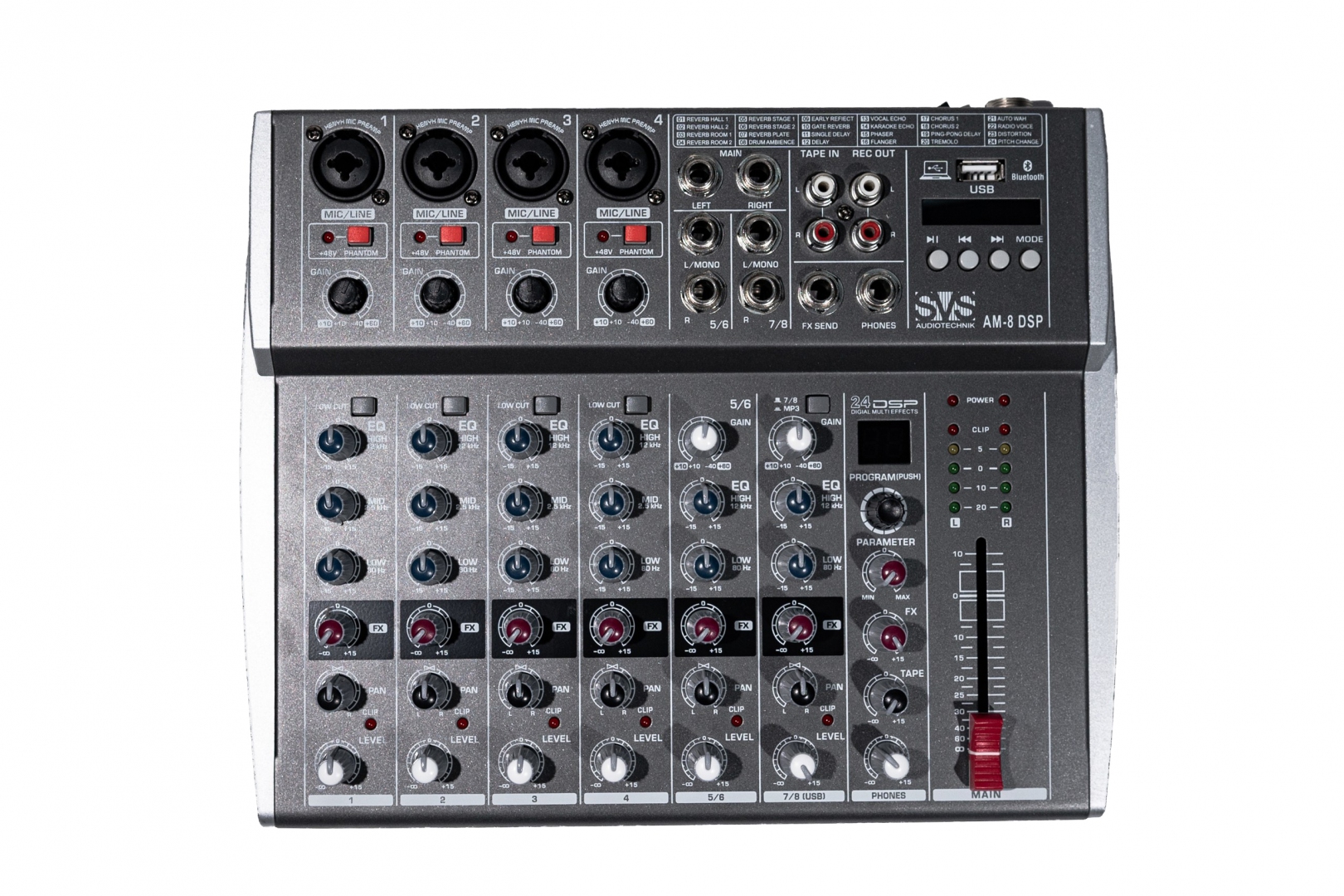 SVS Audiotechnik mixers AM-8 DSP Микшерный пульт аналоговый, 8-канальный в Агидели